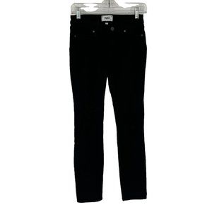 Paige Verdugo Crop Black Denim Distressed Skinny Jeans 25